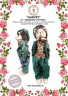 Harvey the Hedgehog 16 inch sewing pattern, with full instructions UK Made
