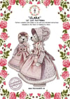 Clara the Cat 10 inch sewing pattern, with full instructions UK Made