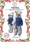 Barnabus the Bear 16 inch sewing pattern, with full instructions UK Made