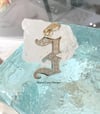 14k solid gold diamond old English style numbers (1-9)