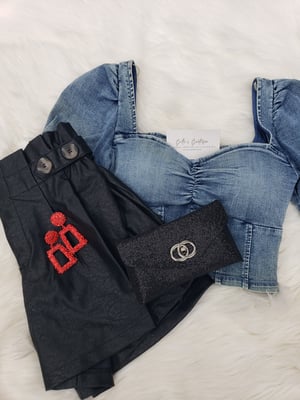 Image of Selda Denim Crop Top 