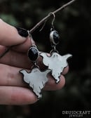 Image 1 of Ghostly Earrings with Onyx 