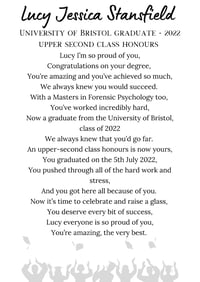 Image 5 of Personalised poem printed