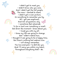 Baby loss poem