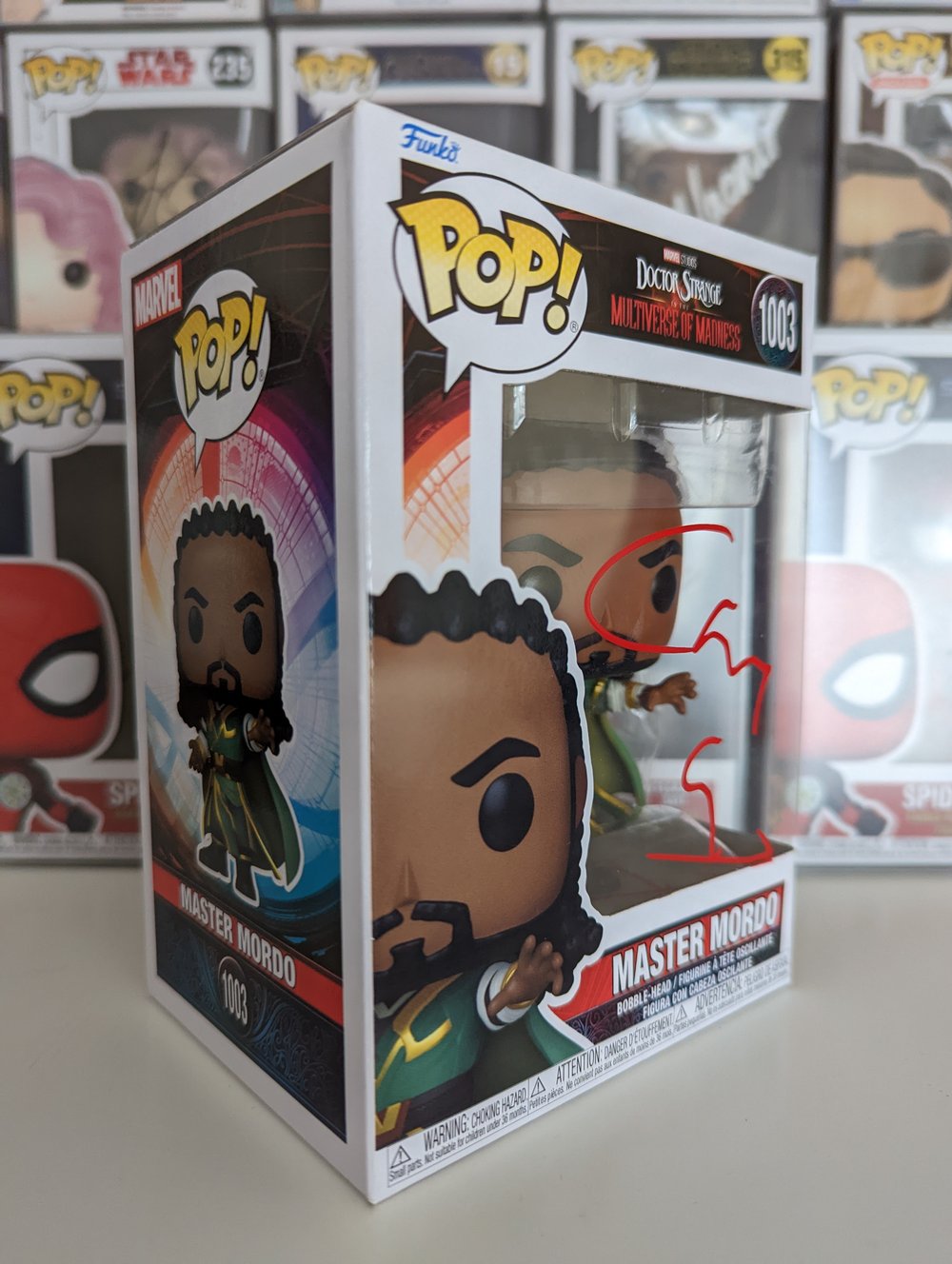 Chiwetel Ejiofor Signed Master Mordo Funko Pop