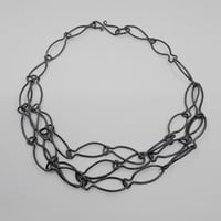 Image 1 of Oxidised fish necklace