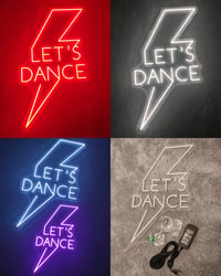 Image 5 of Colour Changing 'Let's Dance' Neon LED Light