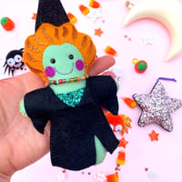 Image 2 of Winnie - Witch - Handmade Halloween Gingerbread Decoration
