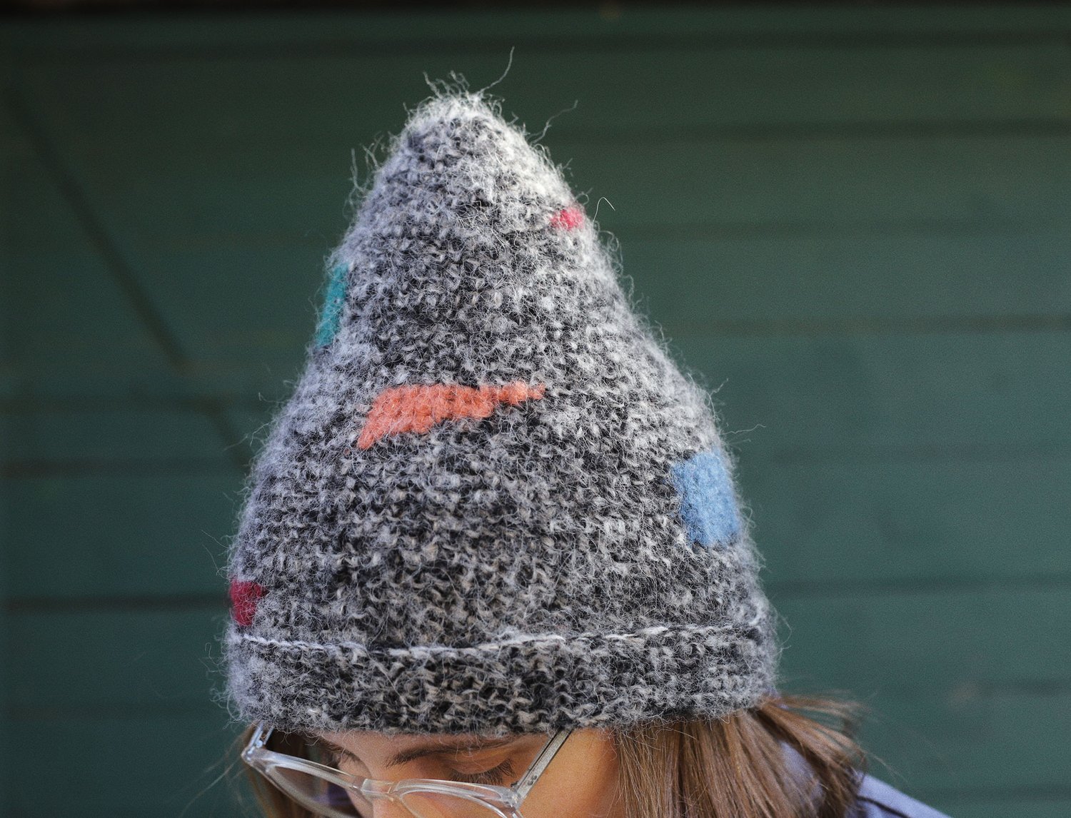 Image of GREY MELE MOHAIR CAP