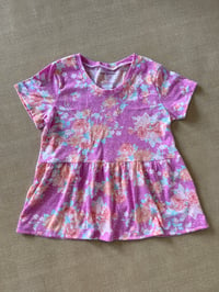 Babydoll Top - Size 12 - Pink/Purple floral