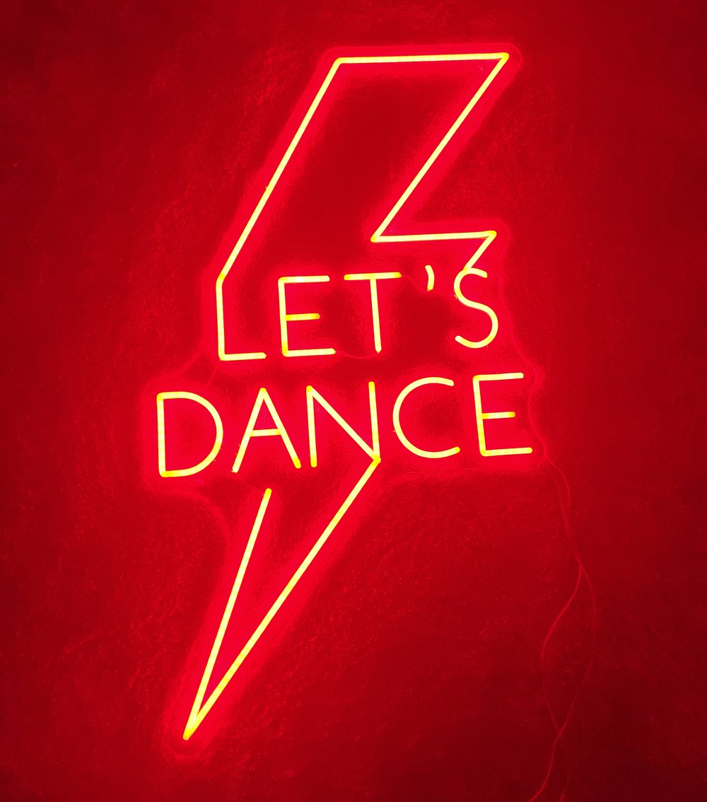 Colour Changing 'Let's Dance' Neon LED Light