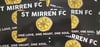 Pack of 25 10x5cm St Mirren One Love Football/Ultras Stickers.