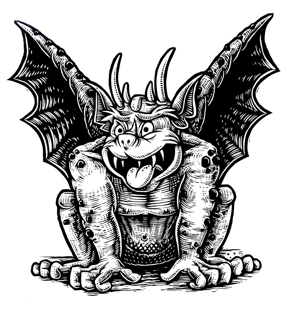 Gargoyle T-shirt (A2) **FREE SHIPPING**