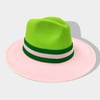 Wide Brim Two-Tone Fedoras | AKA|Zeta Phi Beta| Delta Sigma Theta