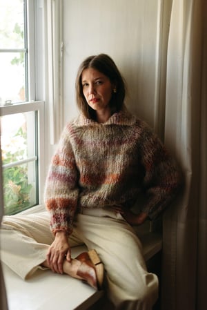 Image of Lynden Mohair Sweater  Limited one of a kind marled colorways