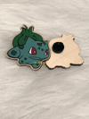 Pocket Monster Bulbasaur Wood Pin