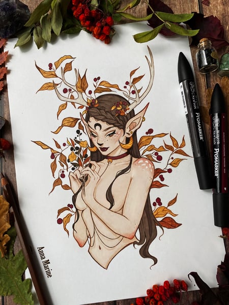 Image of Autumn wonders (censored and uncensored versions - NSFW)