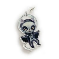 Skully Space Cat (Acrylic Charm)