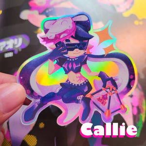 Callie and Marie Holo Stickers