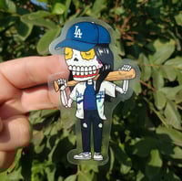 L.A. Girl Calavera Clear Vinyl Sticker 