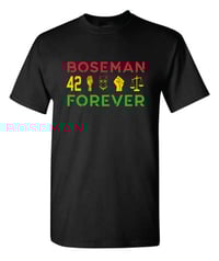 Image 1 of #BOSEMANFOREVER Tribute tShirt to Chadwick Boseman Benefitting St. Jude Children's Research Hospital