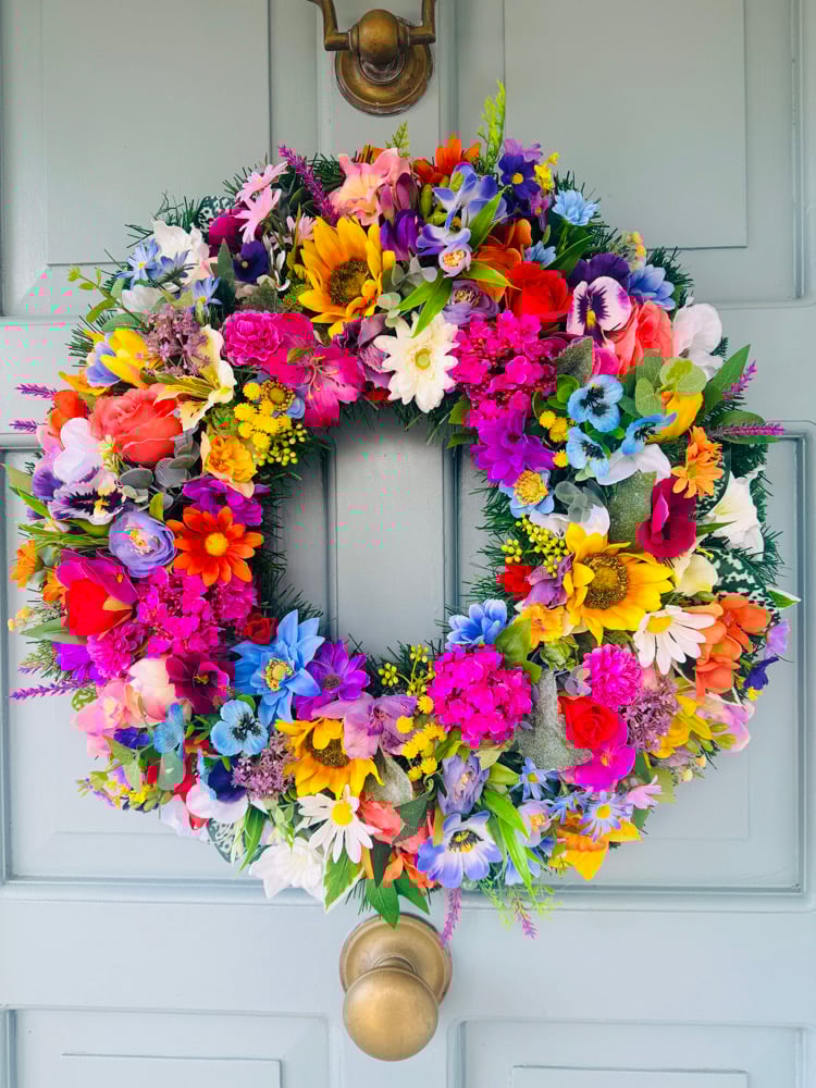 Image of 55cm  and 45cm Double Wired Spring Wreath 