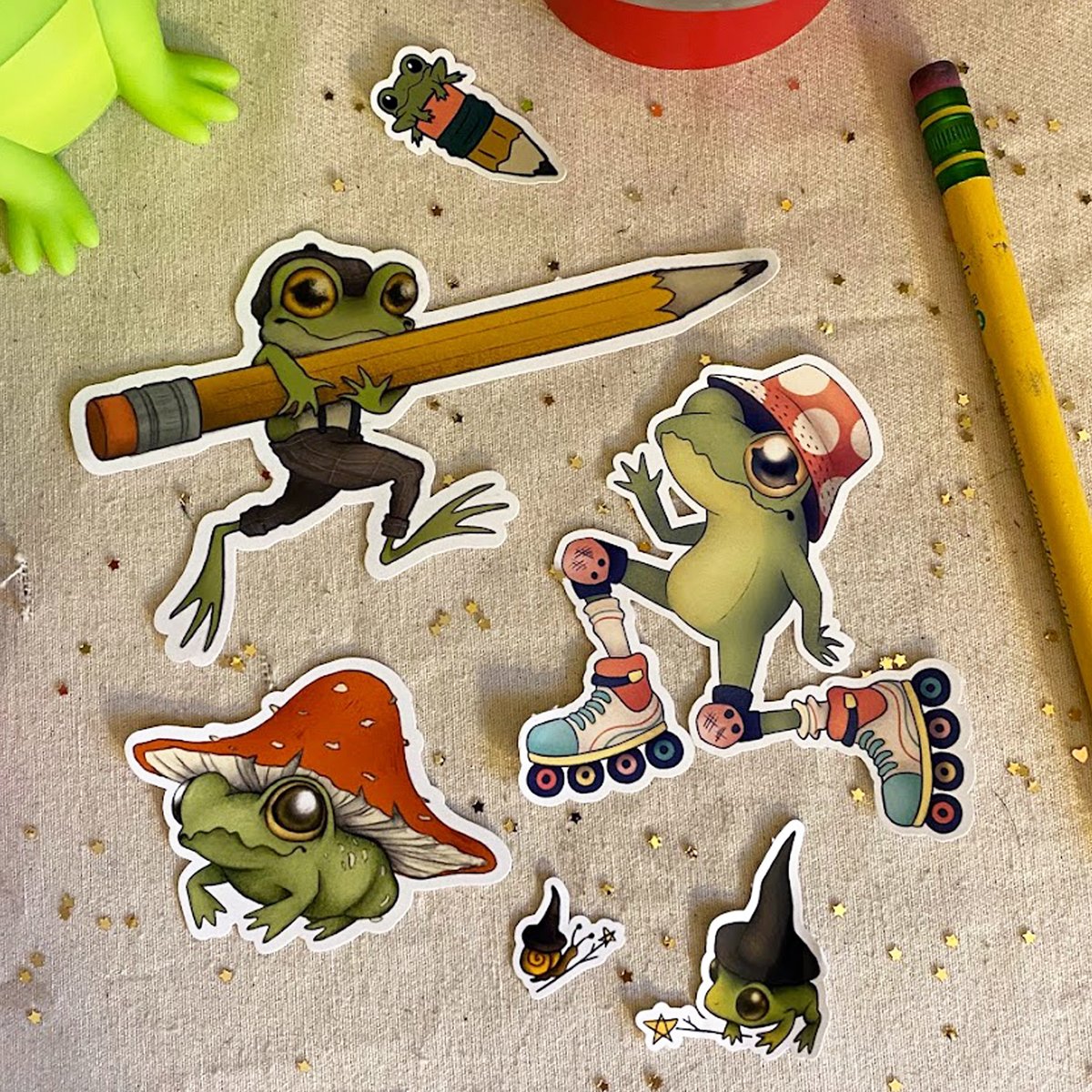 Froggy Stickers | Lindsey Bryan Art