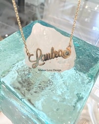 Image 1 of 14k solid gold Custom Order Name Necklace