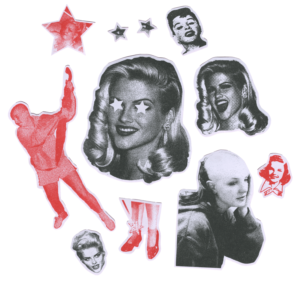 The Ghost Of Anna Nicole Smith Riso Sticker Set 