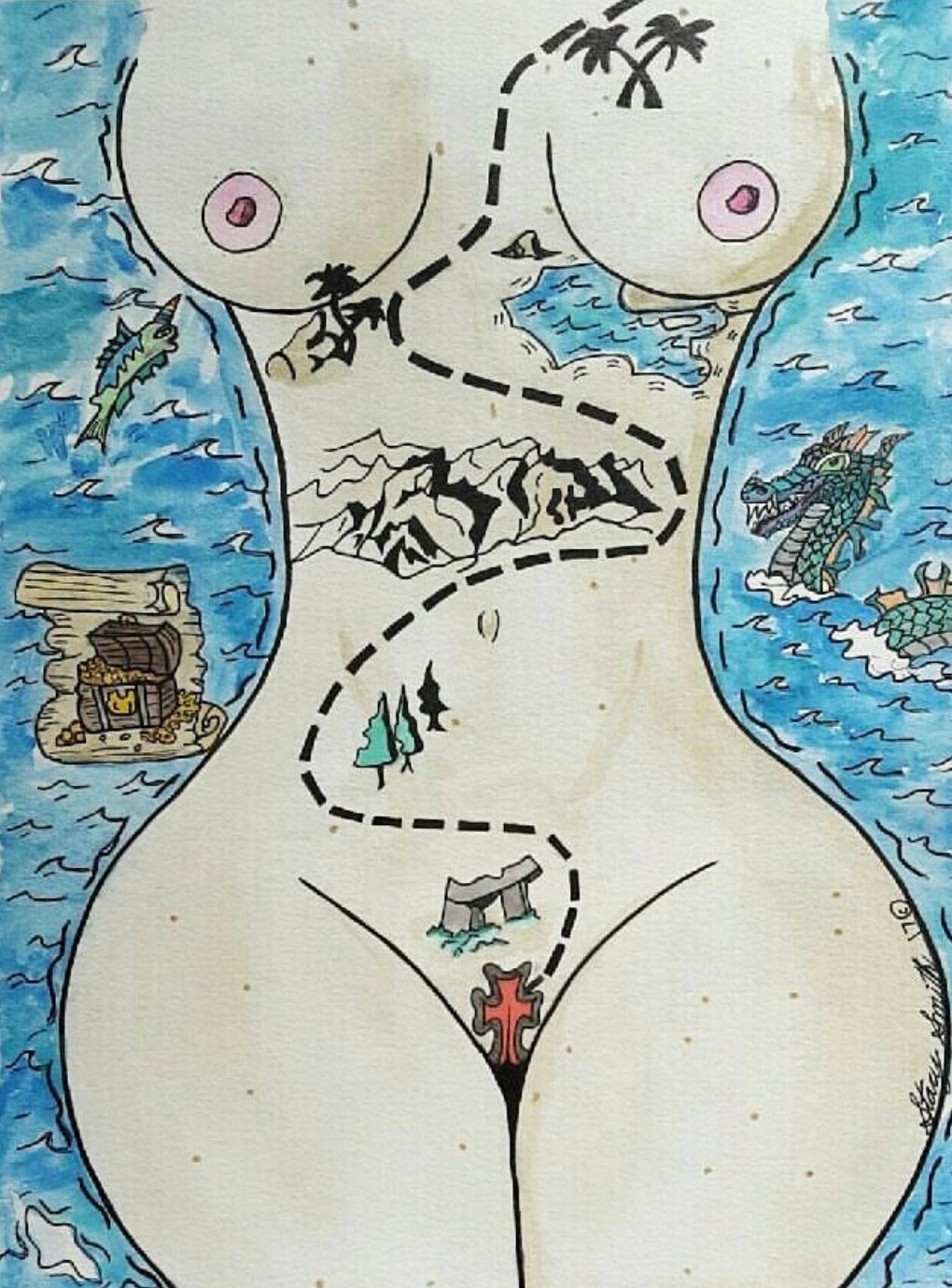 Image of There’s Treasure Afoot Print!