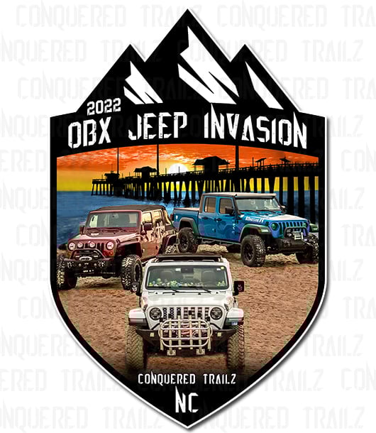 OBX Jeep Invassion 2022 Event Badge / Conquered Trailz