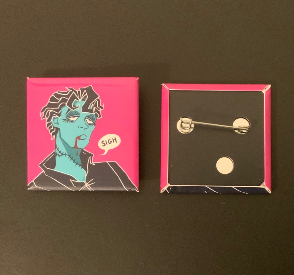 Anti-AI Skeleton & Tired Zombie Pins