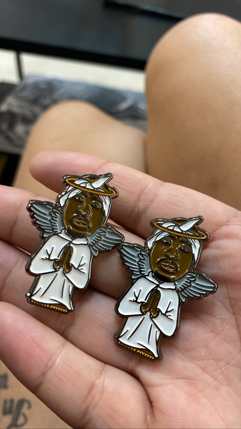 Tupac angel pins