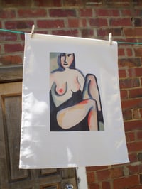 Abstract nude teatowel