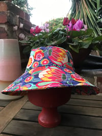 Image 1 of KylieJane sun hat-navy floral 