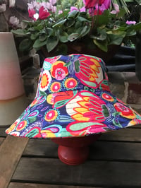 Image 2 of KylieJane sun hat-navy floral 