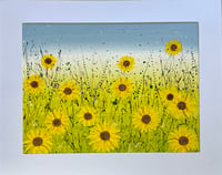 Image 1 of 'Sunflowers' Limited Edition Mounted Print