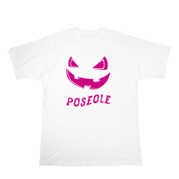 T-shirt blanc - Citrouille magenta