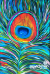 Vibrant Peacock Original Painting