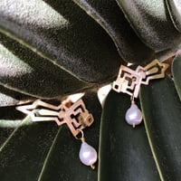Image 4 of AZTECAH Earring Grande -Various Pearls.