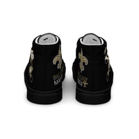 Image 5 of Big Easy Mafia Women’s high top canvas Gameday shoes