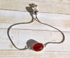 Sterling Silver Carnelian Bracelet