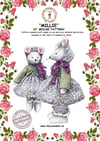 Millie the Mouse 10 inch sewing pattern, with full instructions UK Made