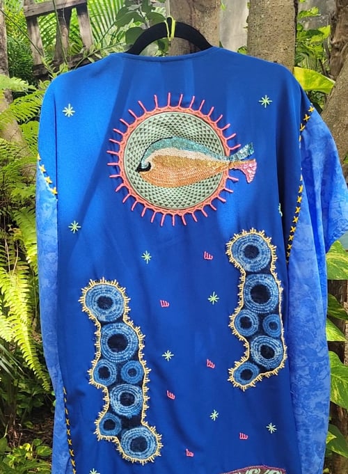 Image of Cosmic Whale caftan