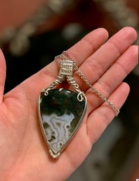 Image 3 of Moss agate in silver 