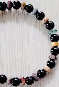 Image 2 of  Gold Onyx Bracelet