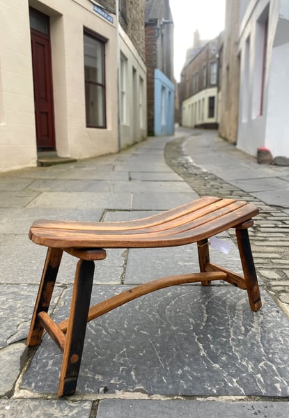 Image of Large Whisky Barrel Bench