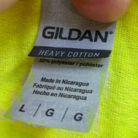 Image 3 of Jerry on Hi-Viz Yellow T-shirt w/ Black Print - L