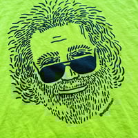 Image 2 of Jerry on Hi-Viz Yellow T-shirt w/ Black Print - L