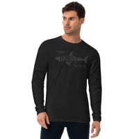 Image 4 of Long Sleeve Fitted Crew - "Respect the Locals" 02652